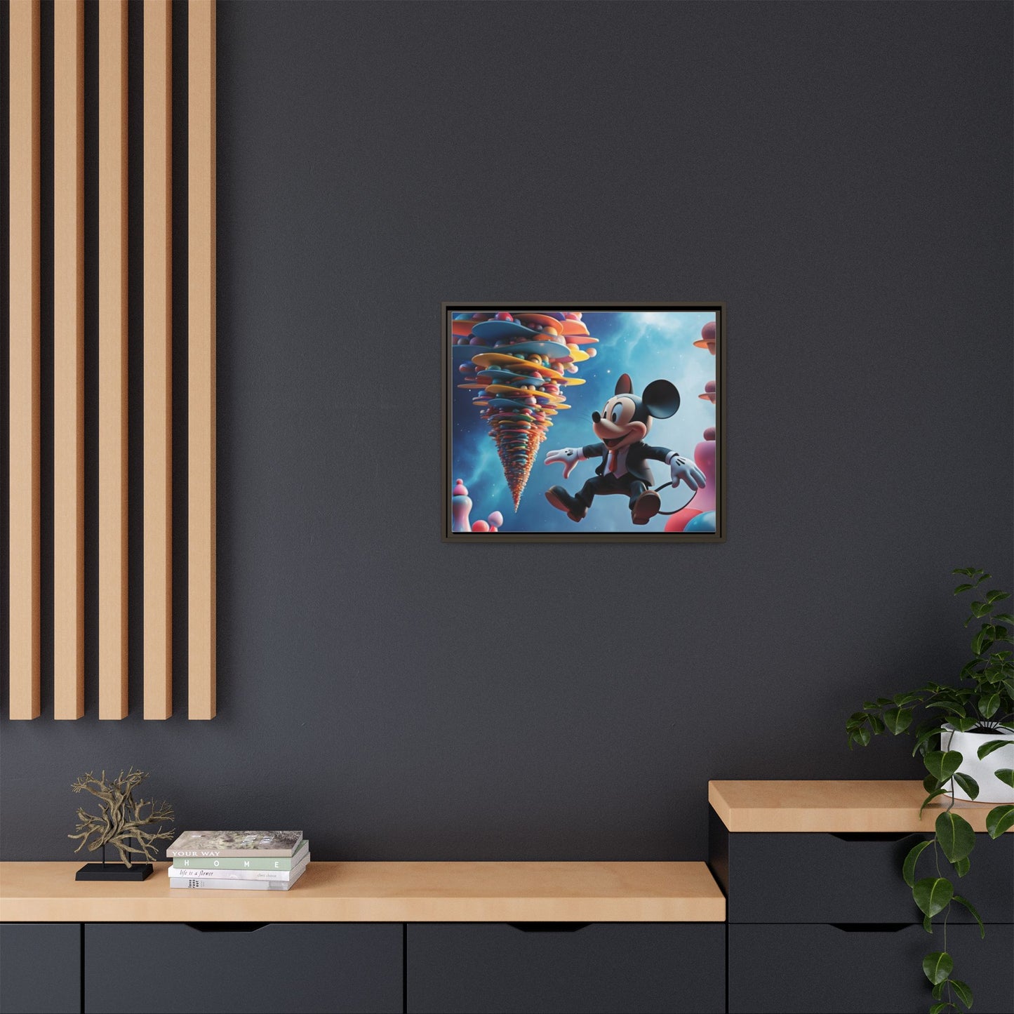 Matte Canvas, Framed (Multi-color)