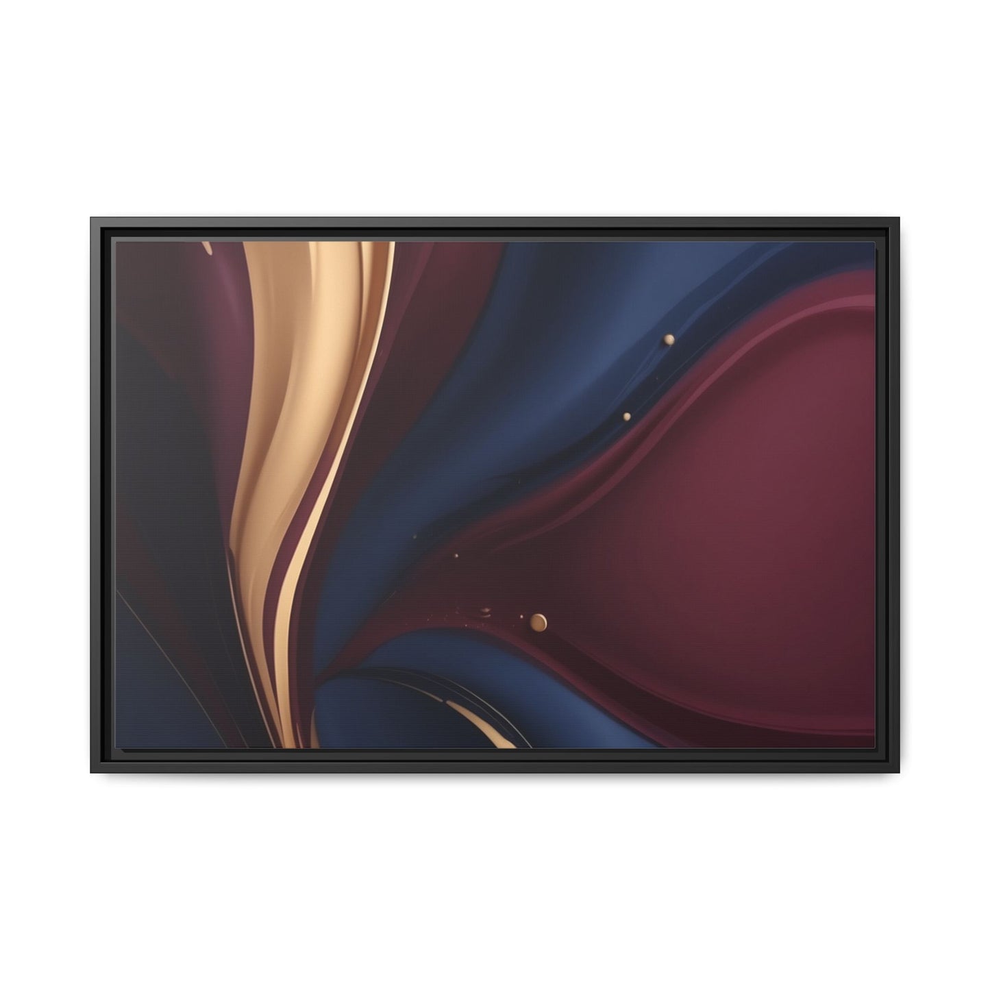Elegant Multi-Color Framed Canvas Art - Modern Abstract Wall Decor