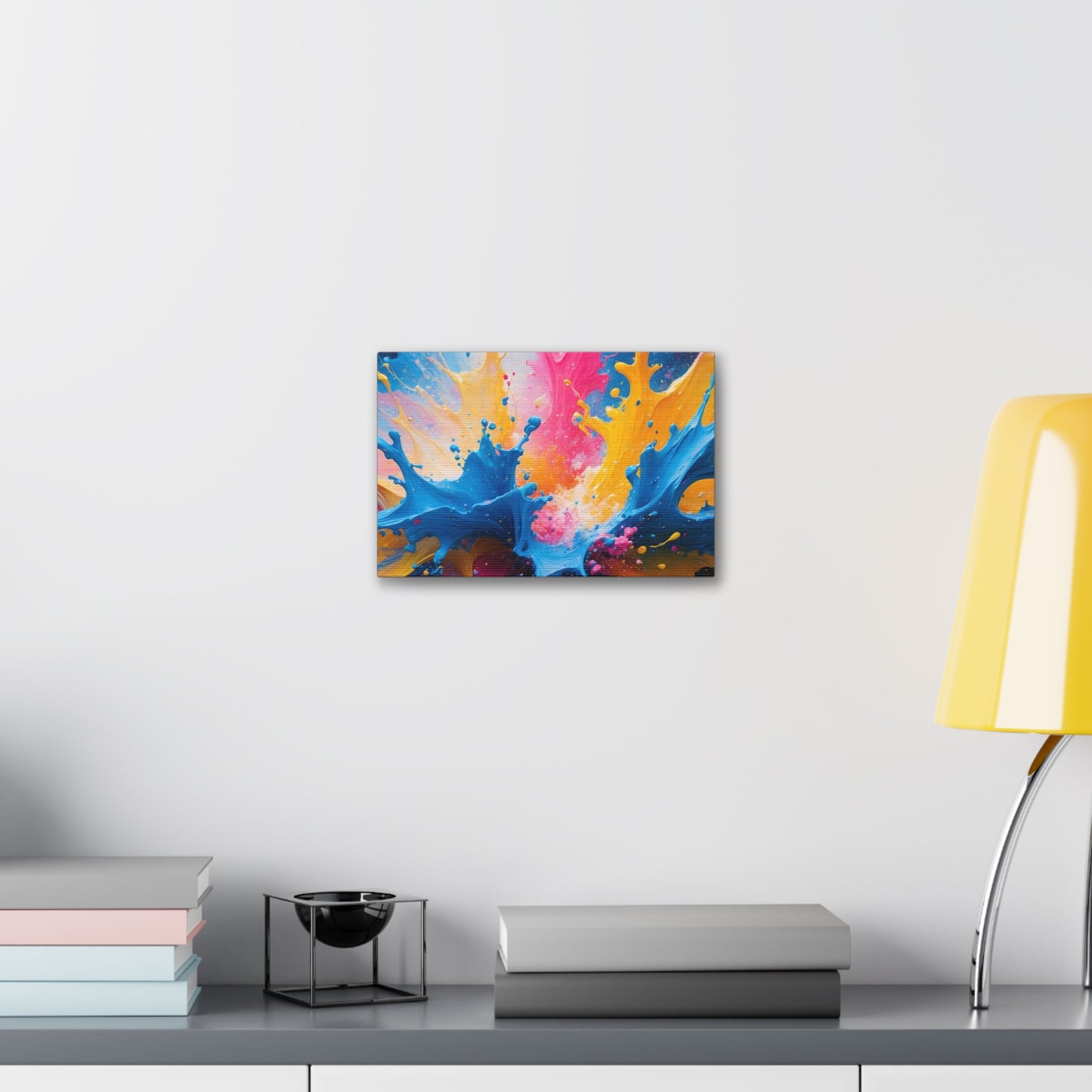 Vibrant Abstract Canvas Art - Colorful Splash Wall Decor