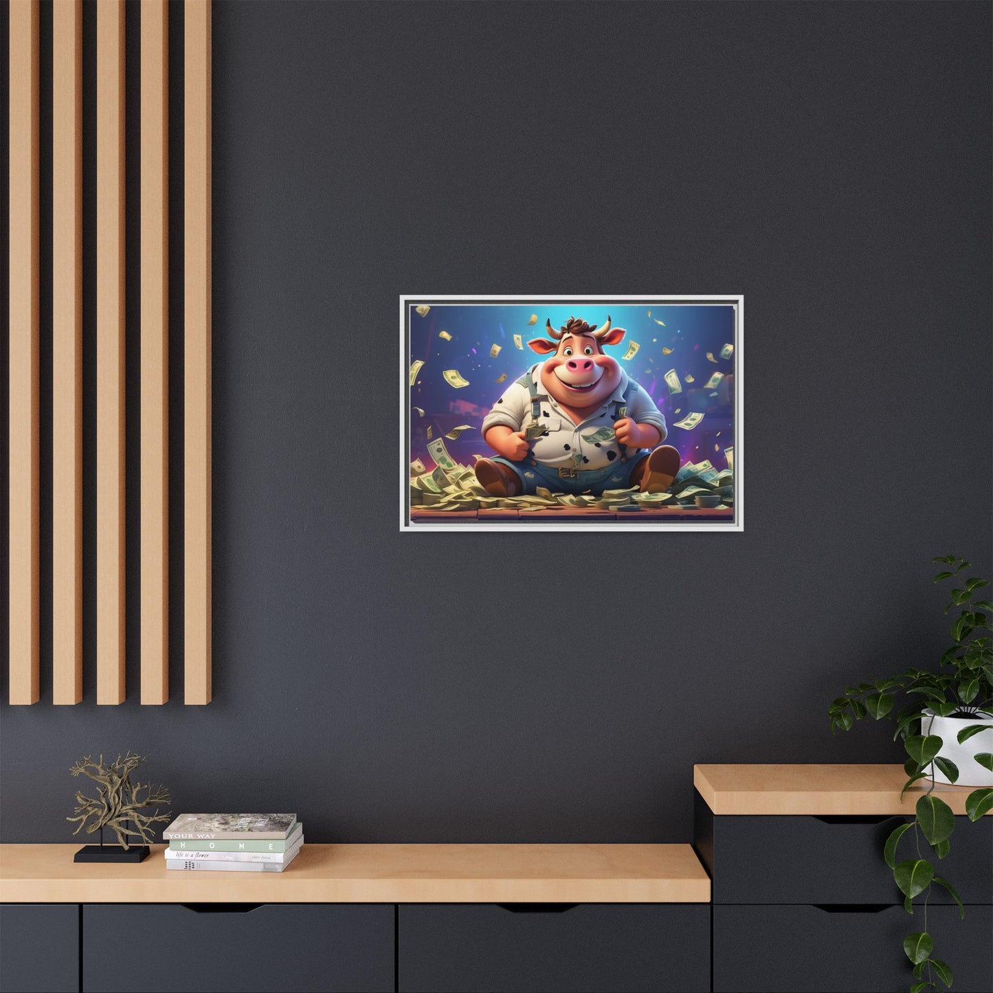 Matte Canvas, Framed (Multi-color)