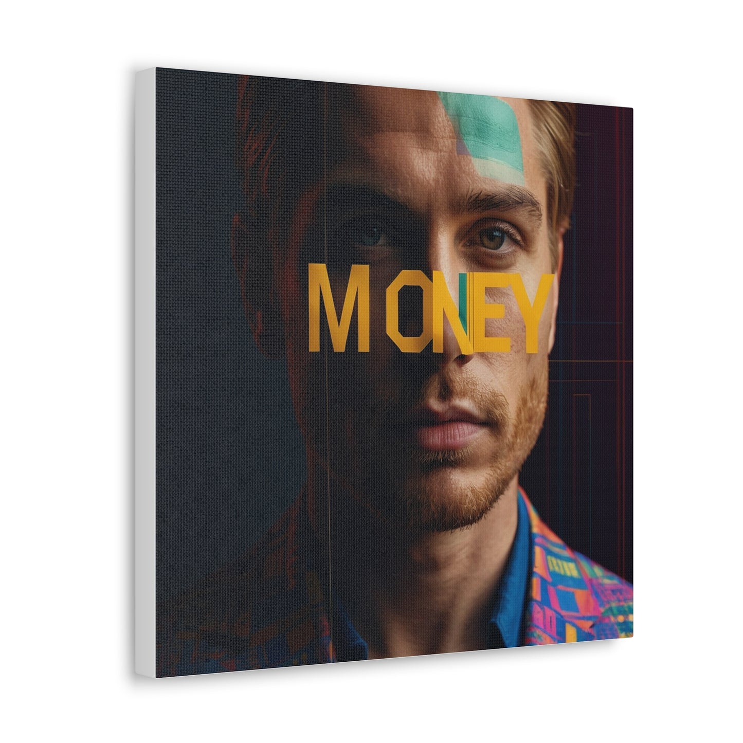 Inspirational Canvas Gallery Wrap - 'MONEY' Wall Art for Modern Spaces