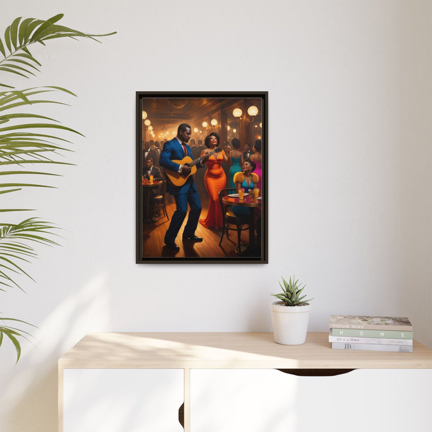 Matte Canvas, Framed (Multi-color)
