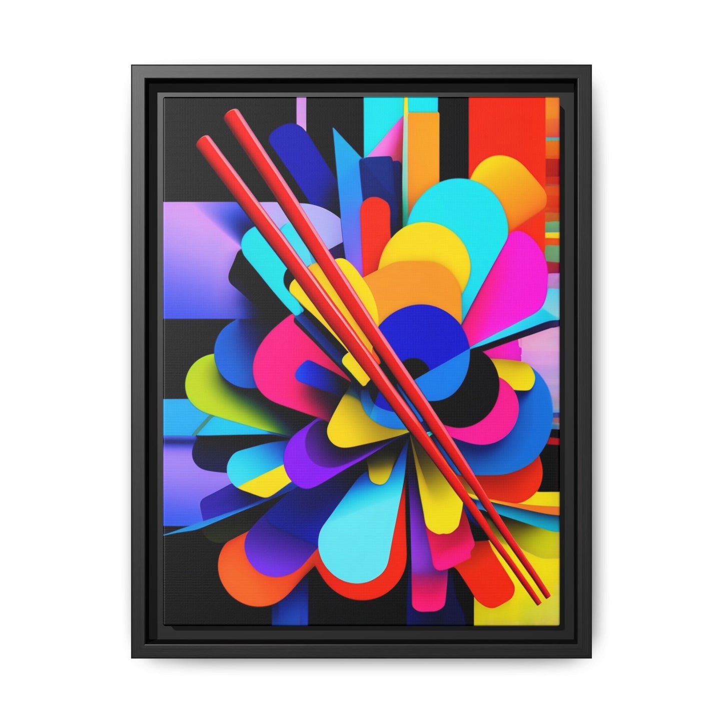 Matte Canvas, Framed (Multi-color)