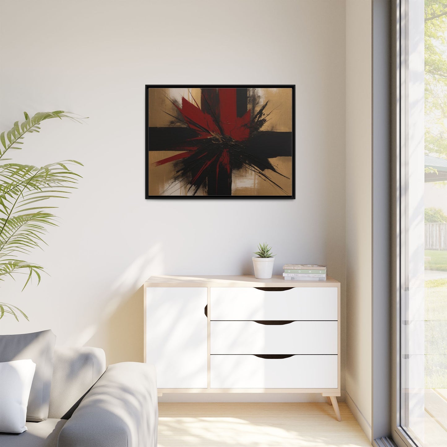 Matte Canvas, Framed (Multi-color)
