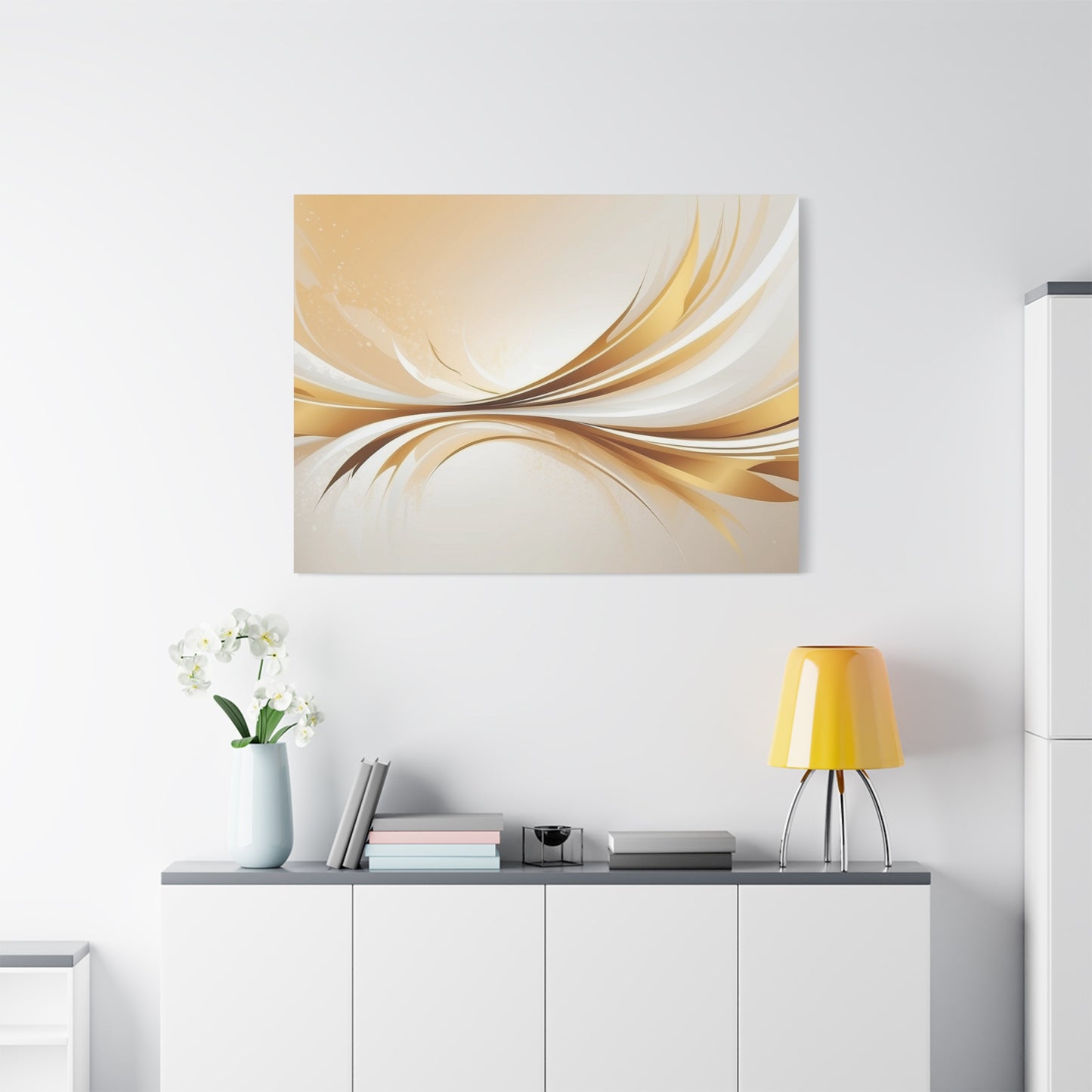 Elegant Abstract Canvas Wall Art - Stretched Matte Decor