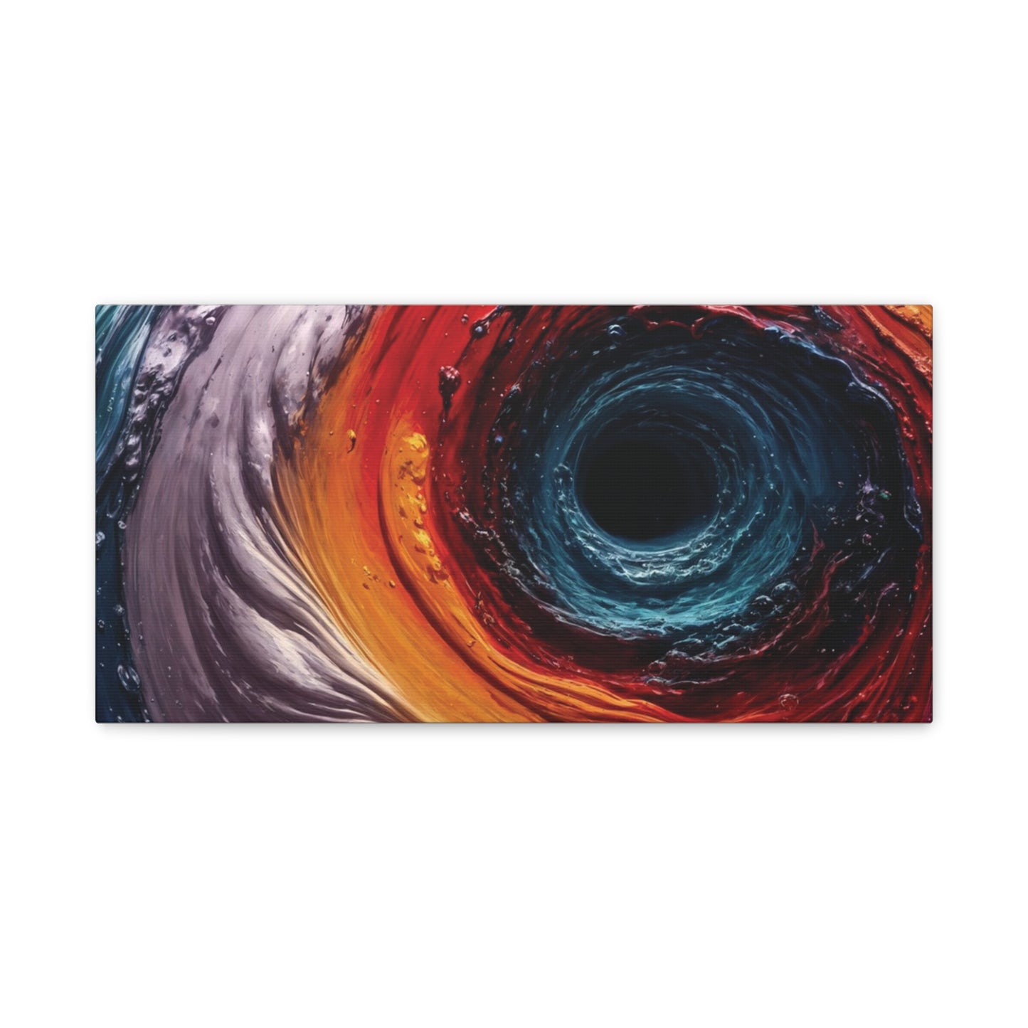 Vibrant Abstract Wall Art Canvas - Swirling Colors