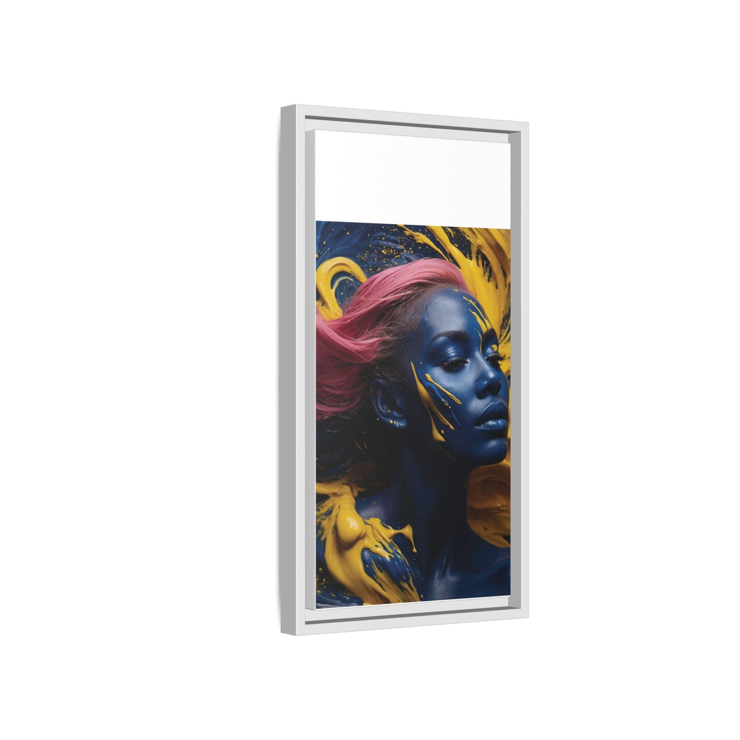 Vibrant Abstract Art Print - Multicolor Framed Canvas Wall Decor