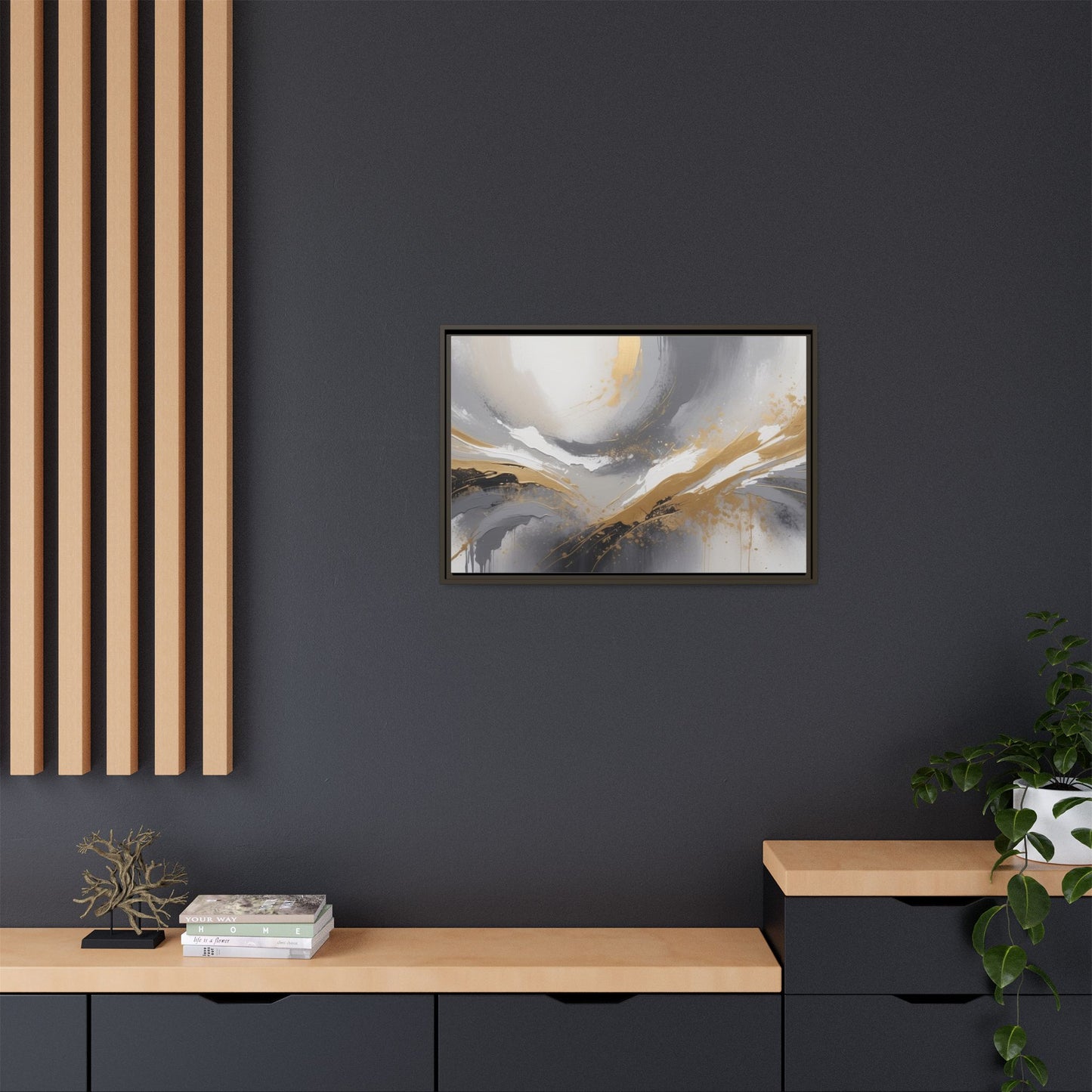 Matte Canvas, Framed (Multi-color)