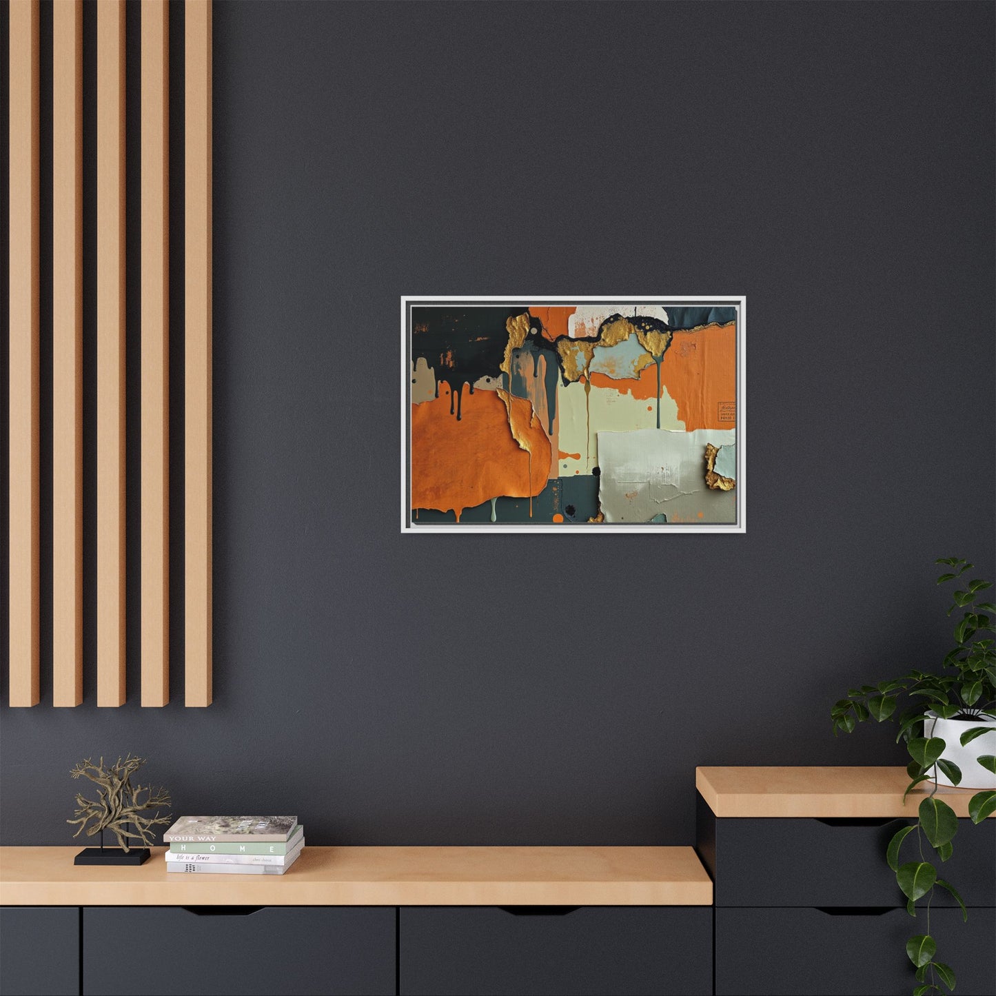 Matte Canvas, Framed (Multi-color)