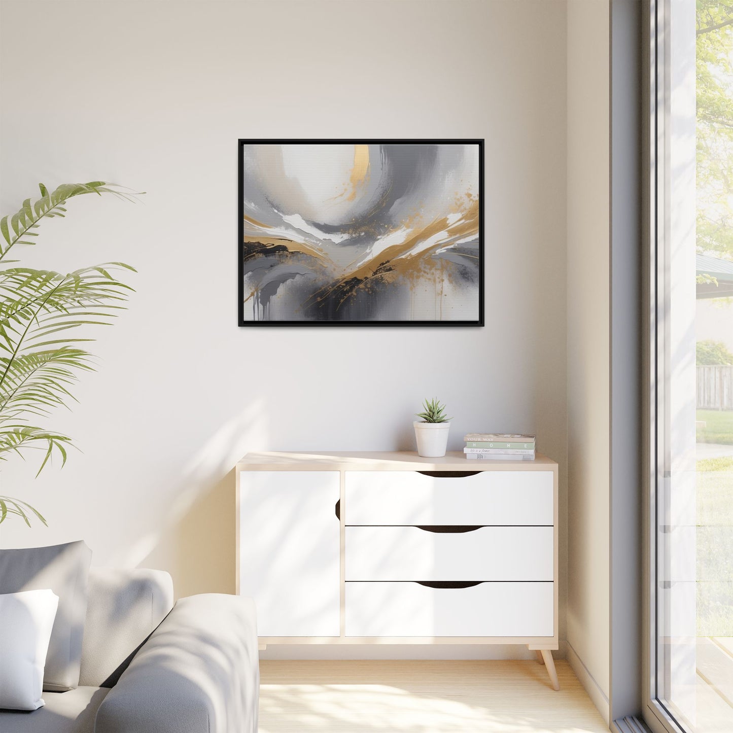 Matte Canvas, Framed (Multi-color)