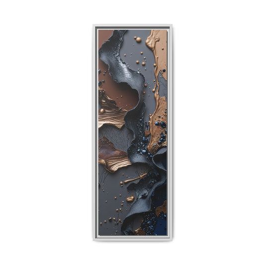 Abstract Framed Canvas Art - Multi-Color Elegance for Modern Decor