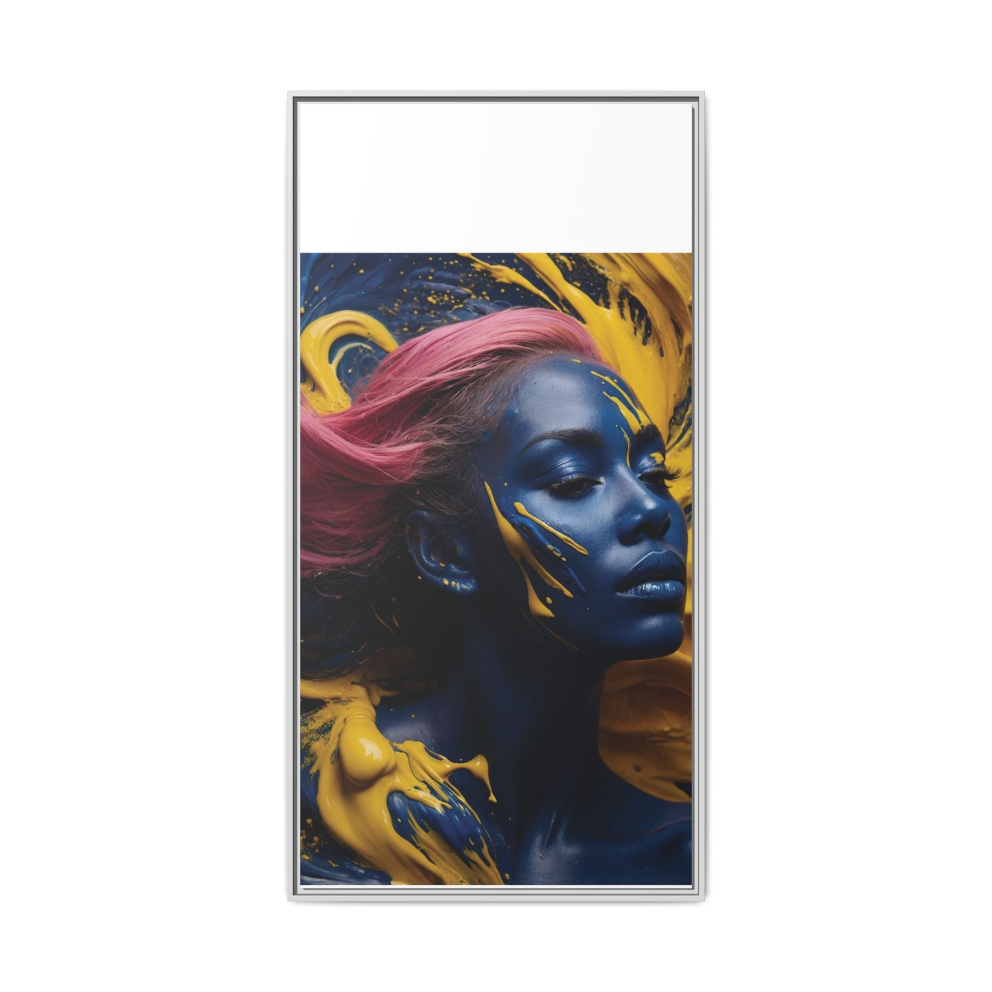 Vibrant Abstract Art Print - Multicolor Framed Canvas Wall Decor