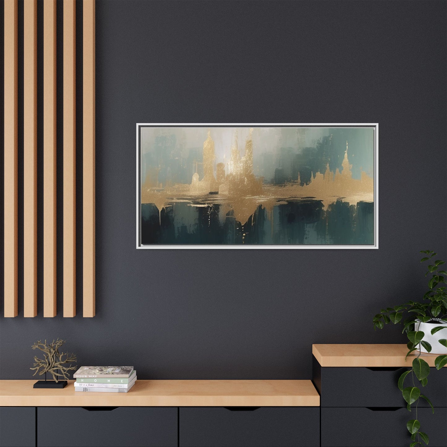 Matte Canvas, Framed (Multi-color)