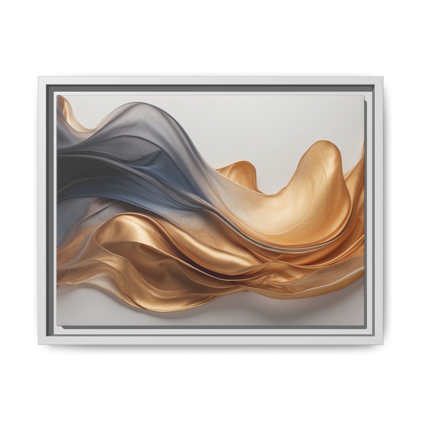 Abstract Matte Canvas Art Print - Framed Multi-color Wall Decor