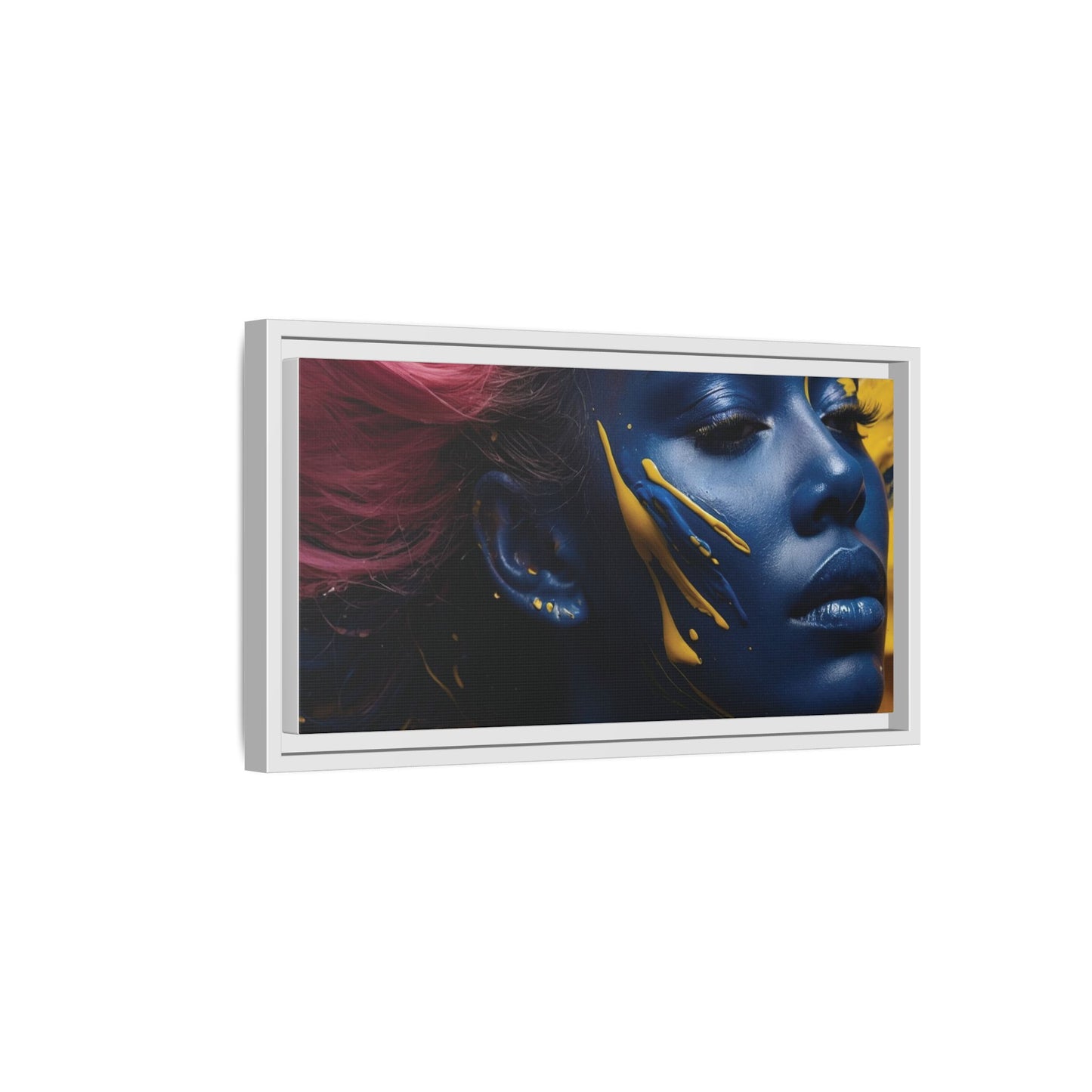 Vibrant Abstract Art Print - Multicolor Framed Canvas Wall Decor