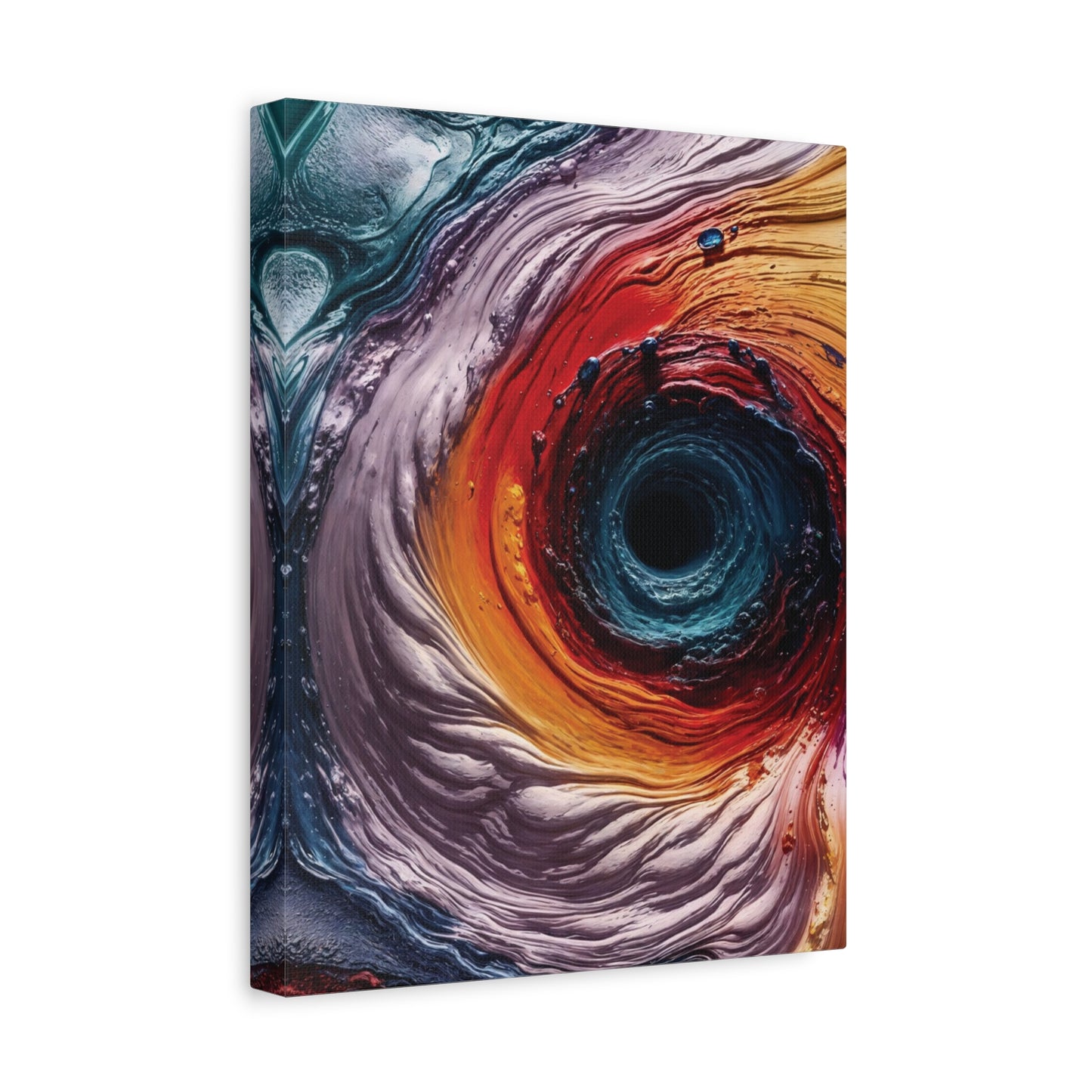 Vibrant Abstract Wall Art Canvas - Swirling Colors