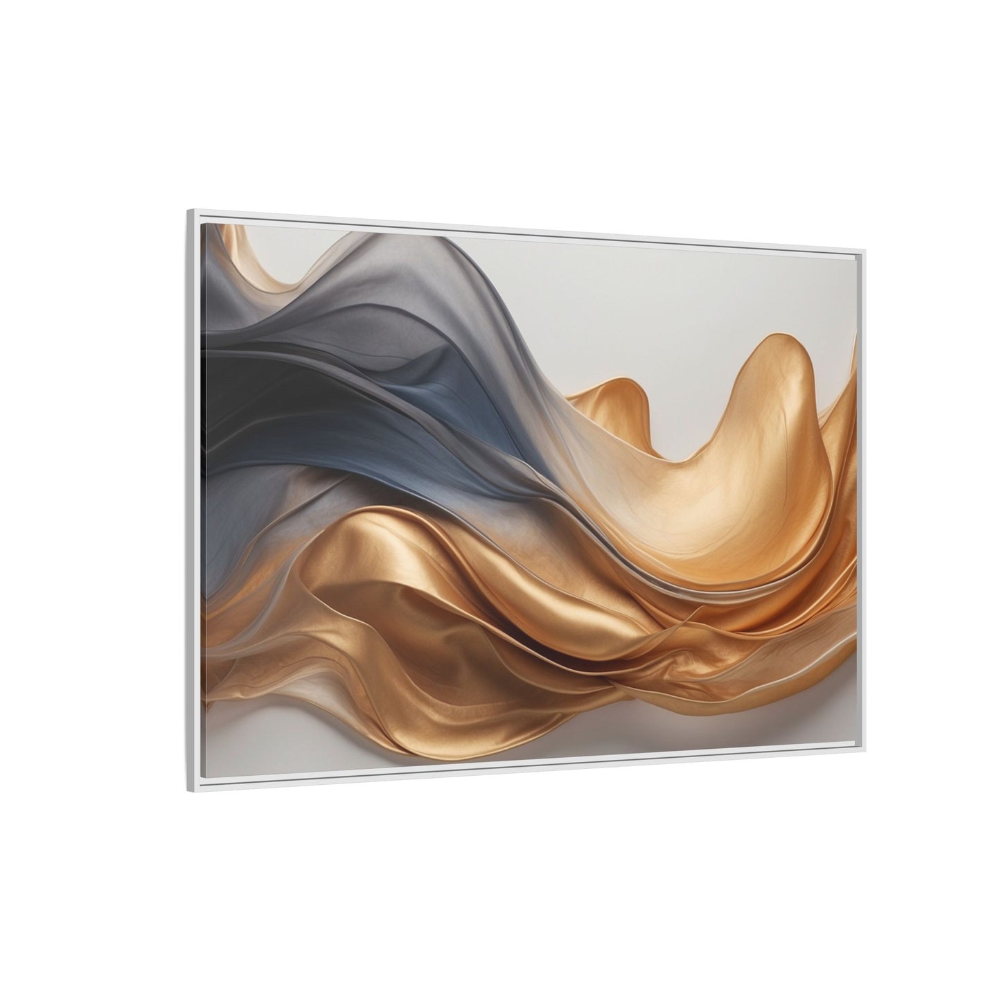 Abstract Matte Canvas Art Print - Framed Multi-color Wall Decor