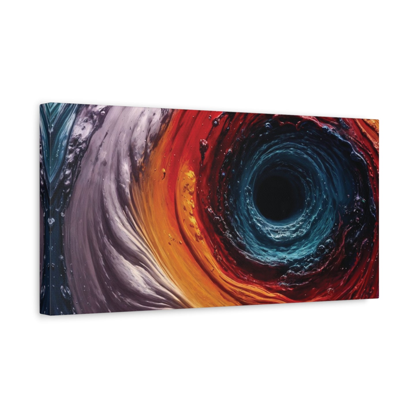 Vibrant Abstract Wall Art Canvas - Swirling Colors
