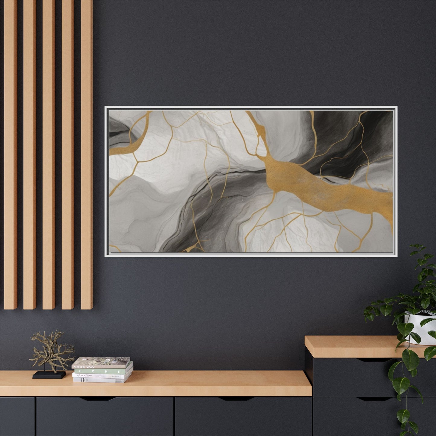 Matte Canvas, Framed (Multi-color)