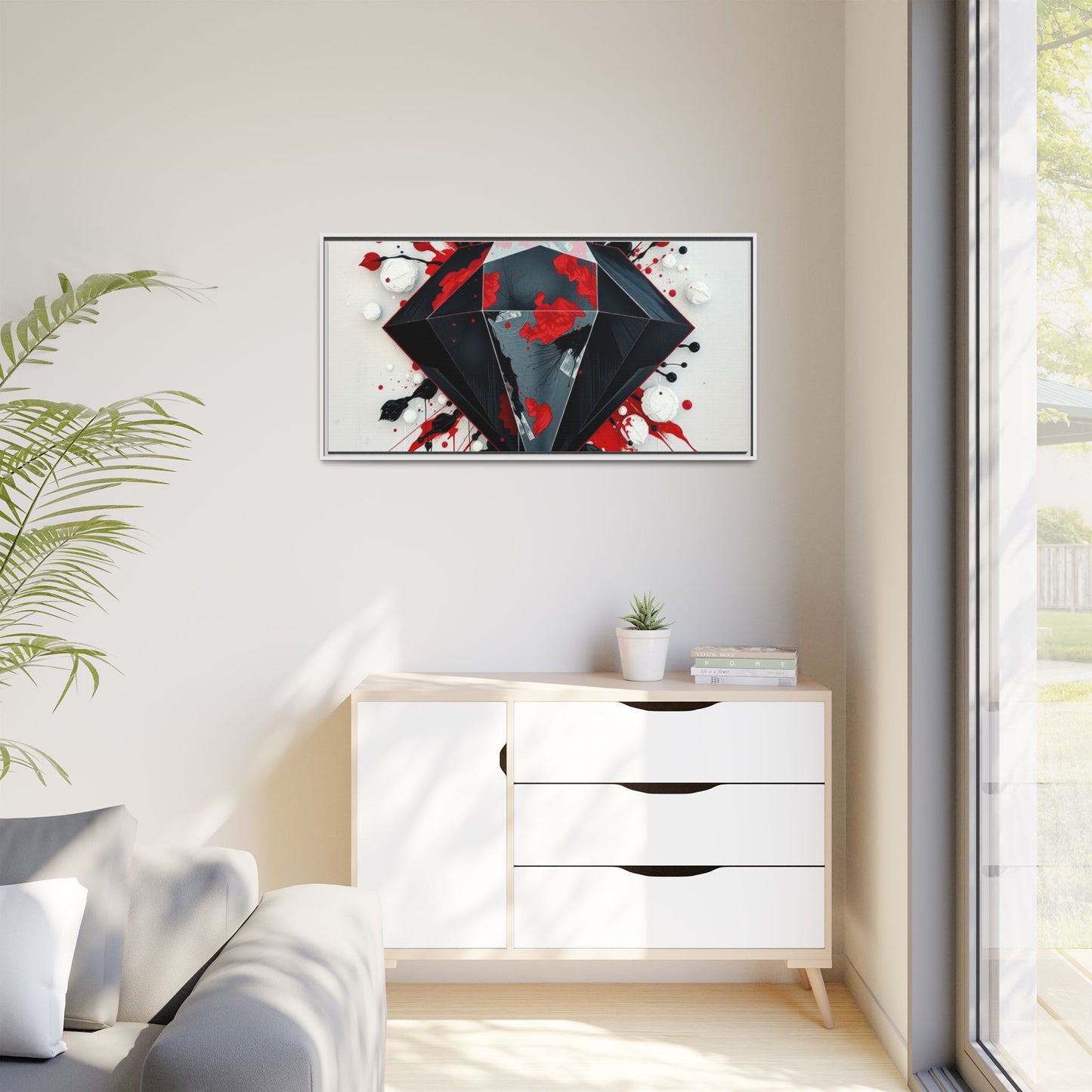 Matte Canvas, Framed (Multi-color)