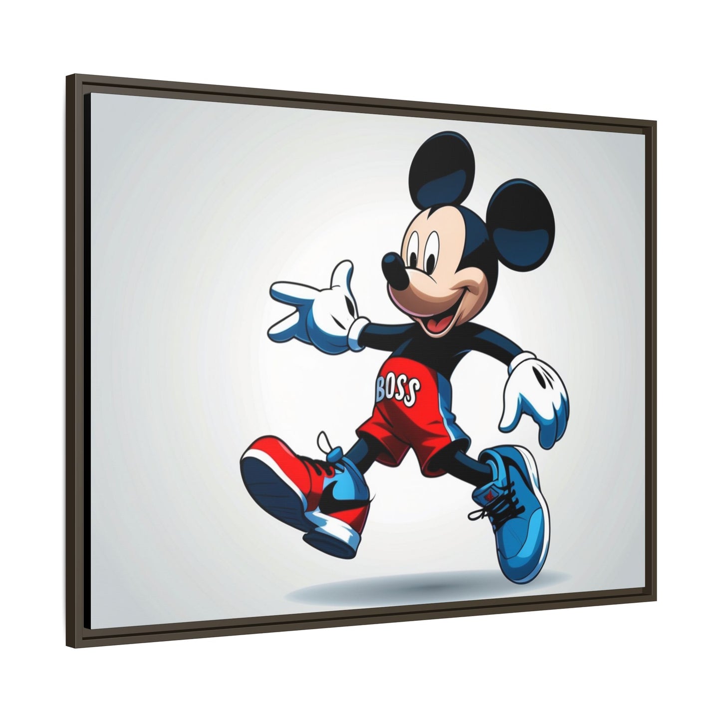 Mickey Mouse Boss Framed Canvas Art