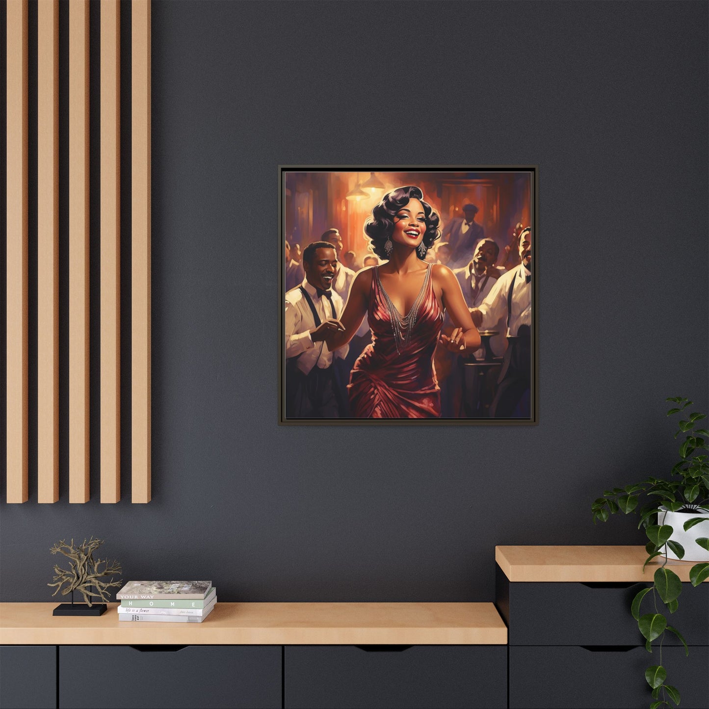 Matte Canvas, Framed (Multi-color)