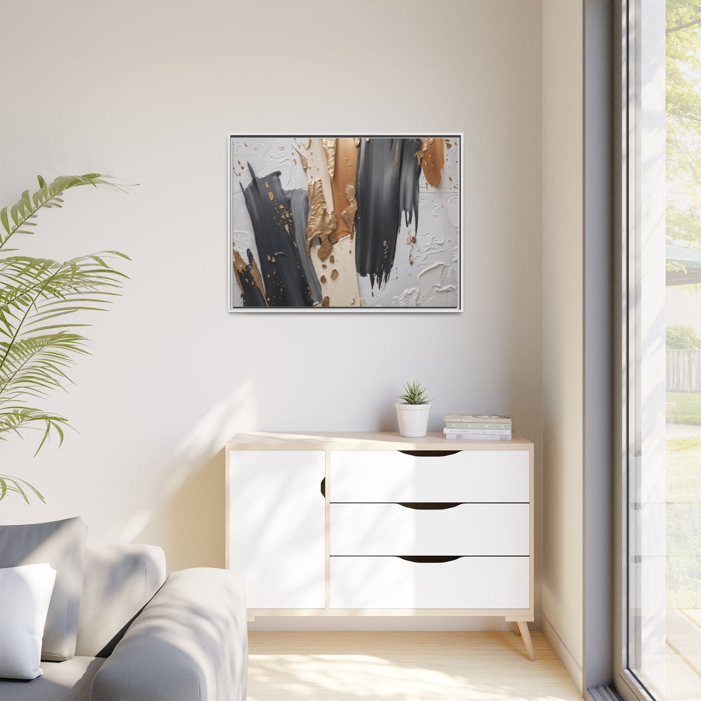 Matte Canvas, Framed (Multi-color)