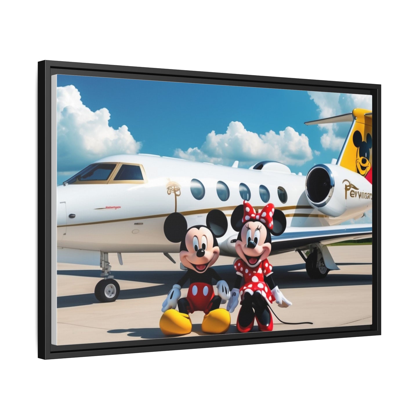 Mickey & Minnie Jetsetter Canvas Art