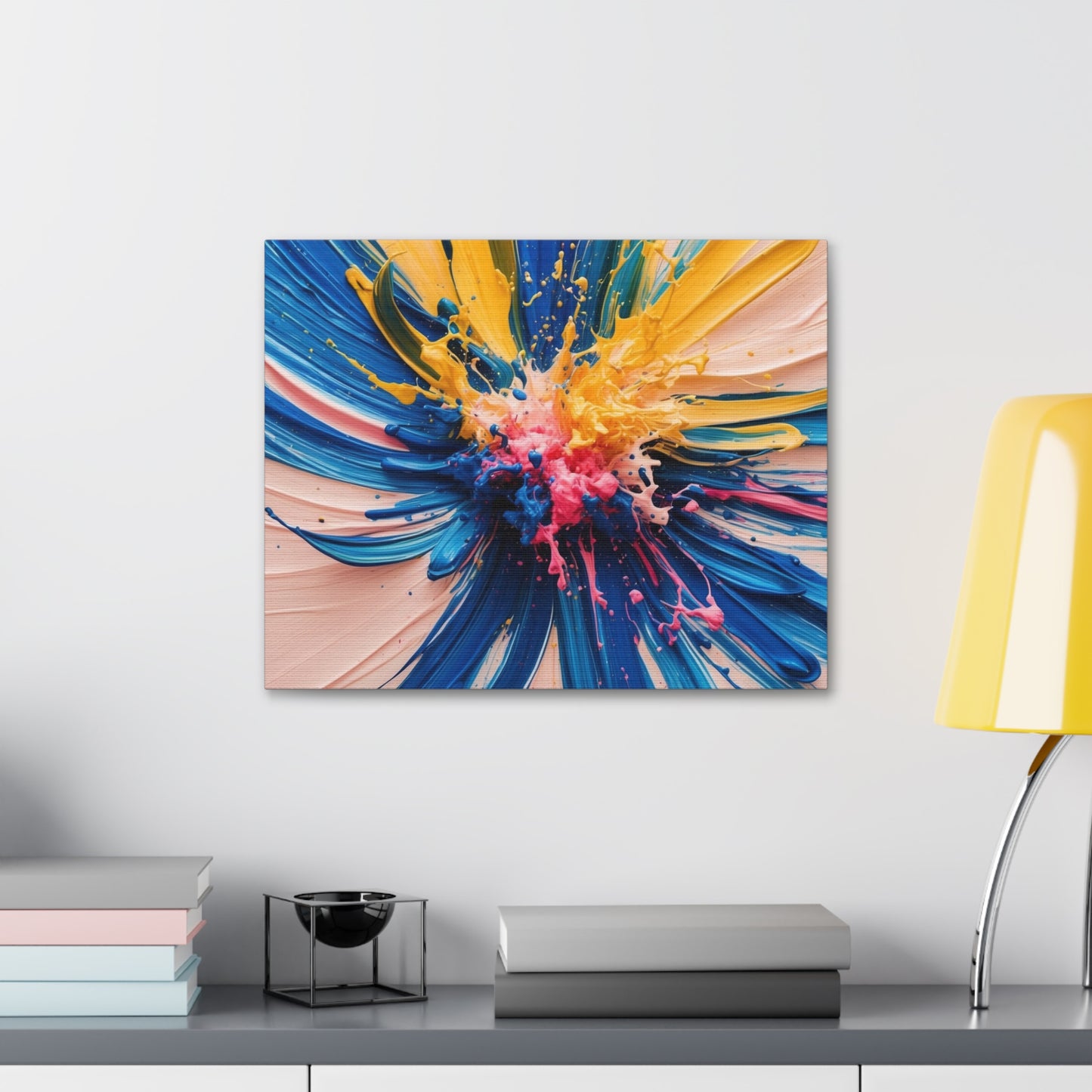 Vibrant Abstract Canvas Art - Color Explosion Wall Decor