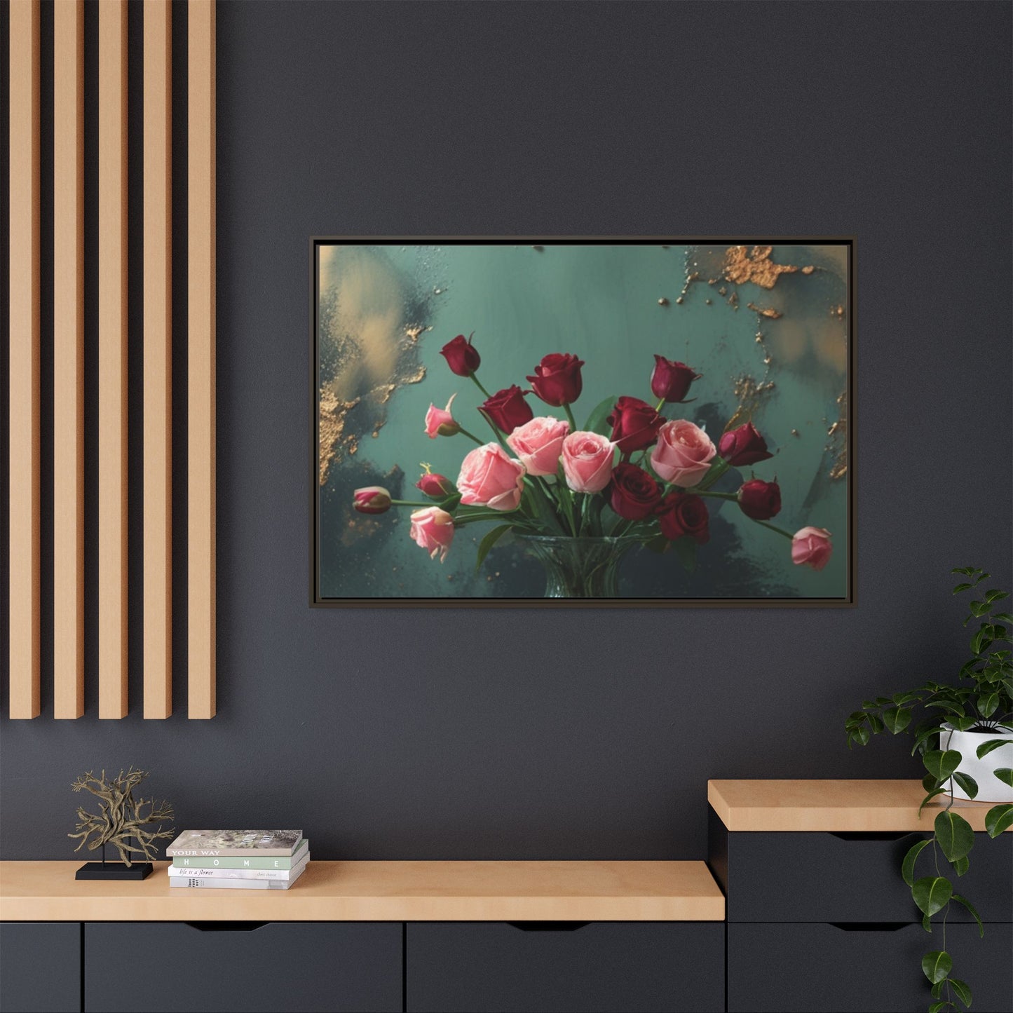 Matte Canvas, Framed (Multi-color)