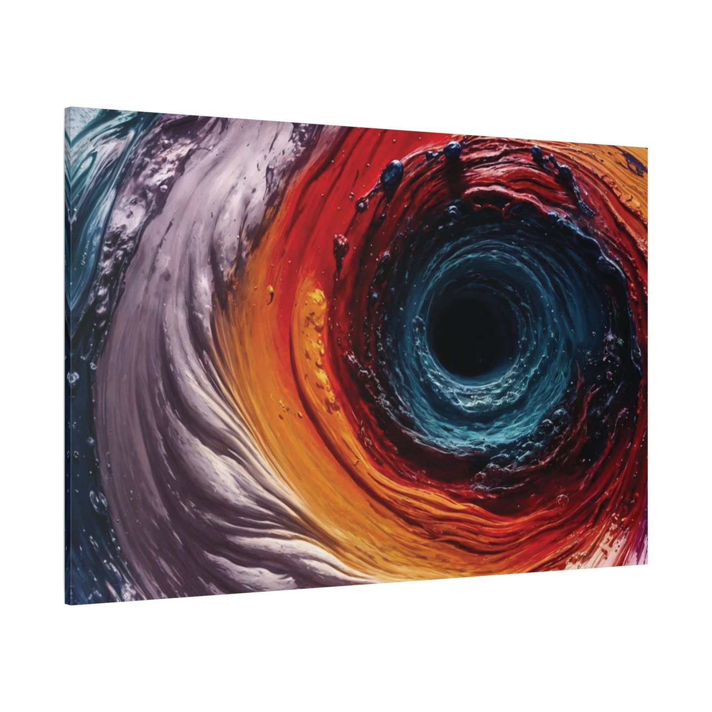 Vibrant Abstract Wall Art Canvas - Swirling Colors