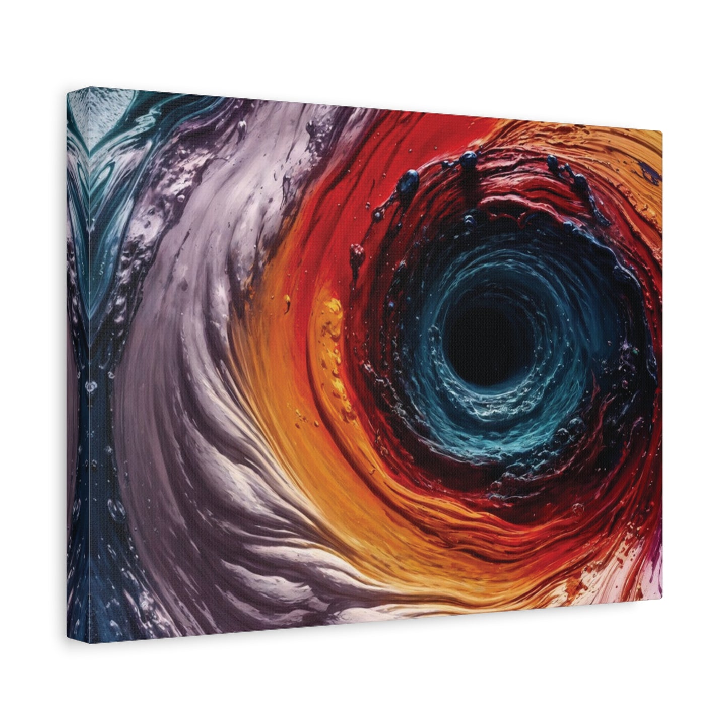 Vibrant Abstract Wall Art Canvas - Swirling Colors
