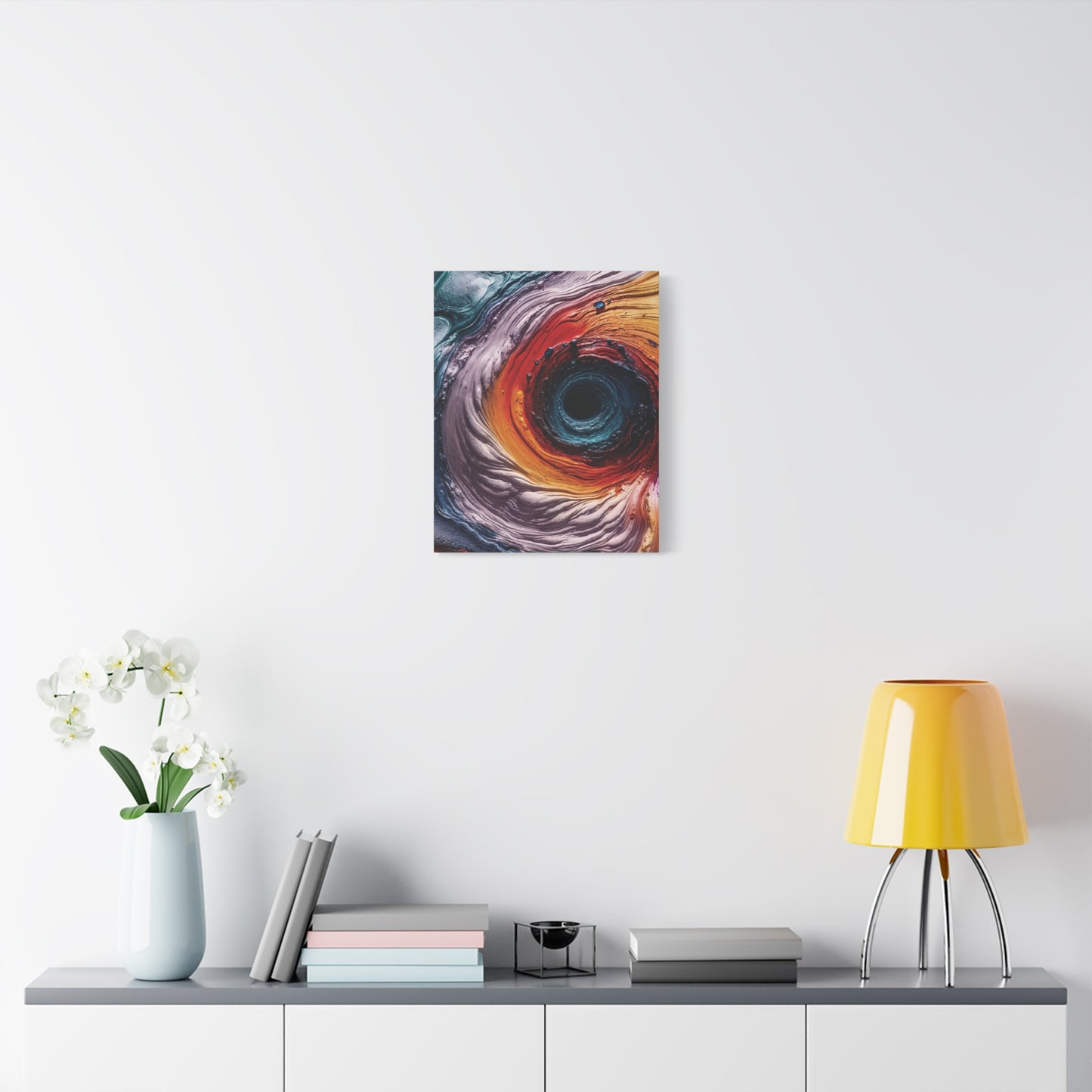Vibrant Abstract Wall Art Canvas - Swirling Colors