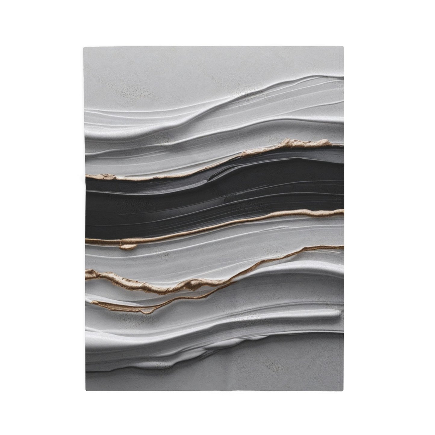 Luxurious Velveteen Plush Blanket - Soft Abstract Design for Cozy Living