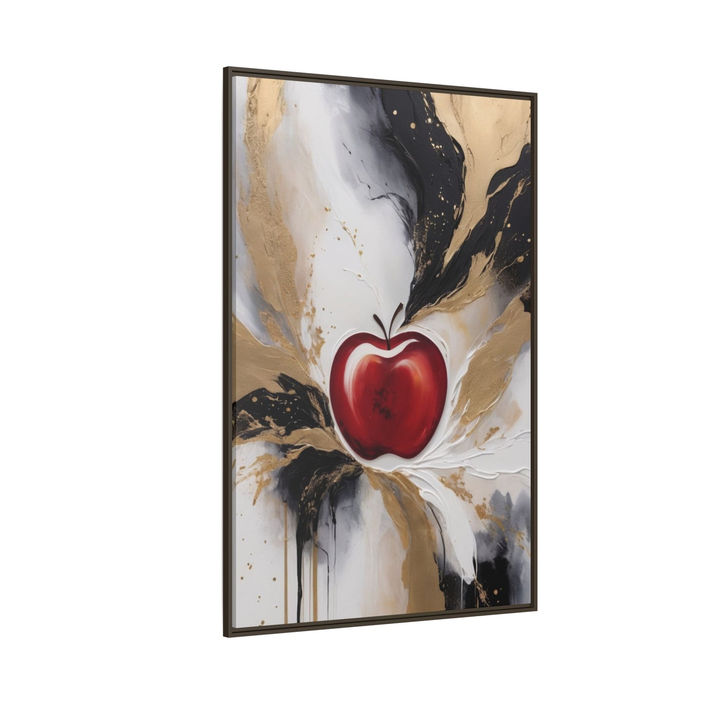 Elegant Apple Canvas Art Print - Framed Wall Decor