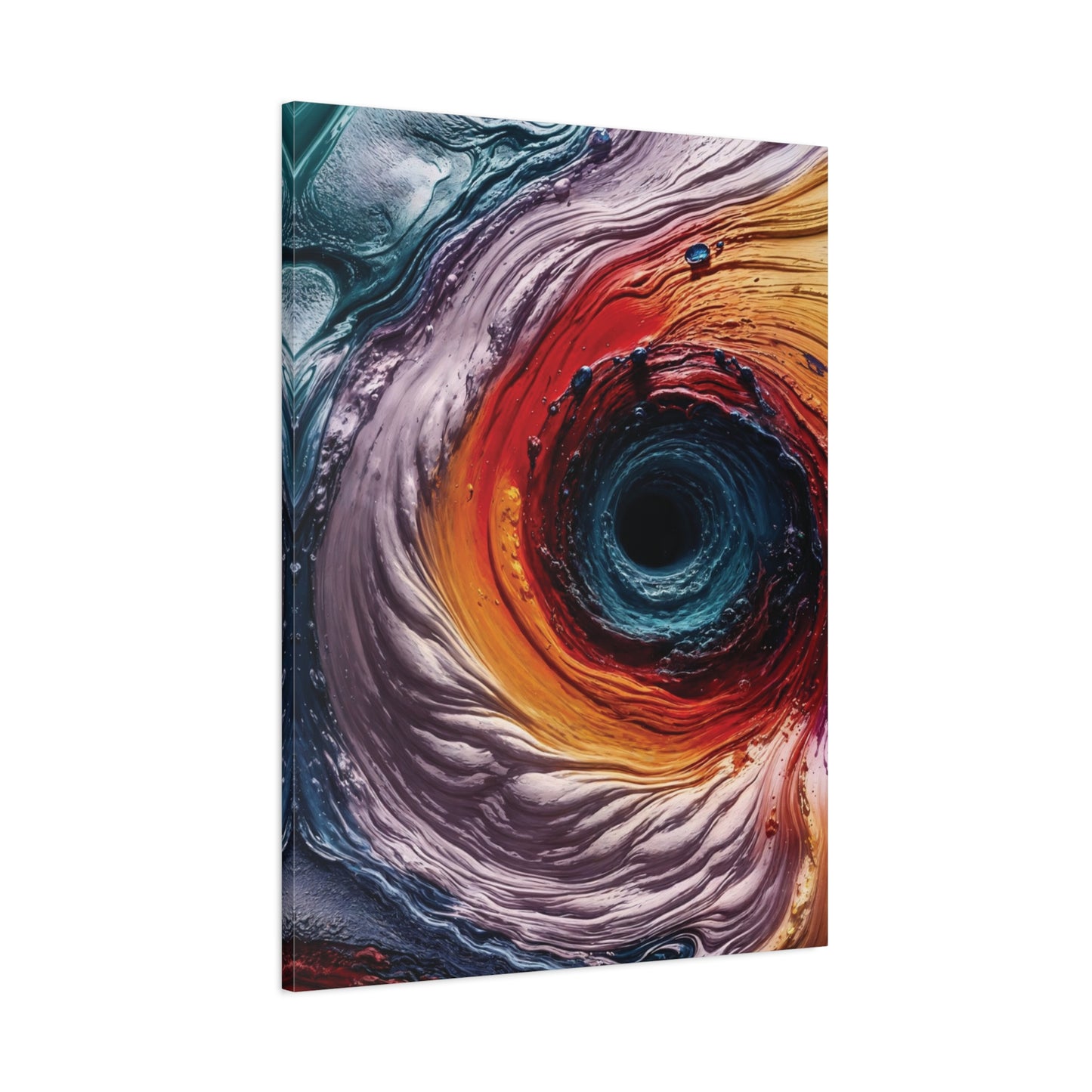 Vibrant Abstract Wall Art Canvas - Swirling Colors