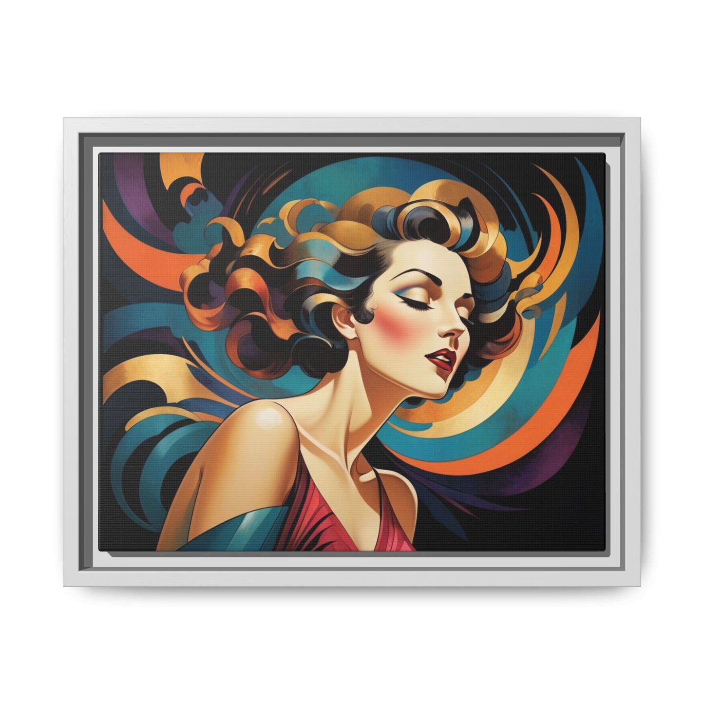 Matte Canvas, Framed (Multi-color)