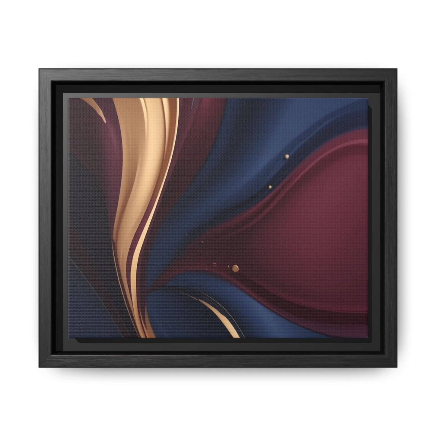 Elegant Multi-Color Framed Canvas Art - Modern Abstract Wall Decor