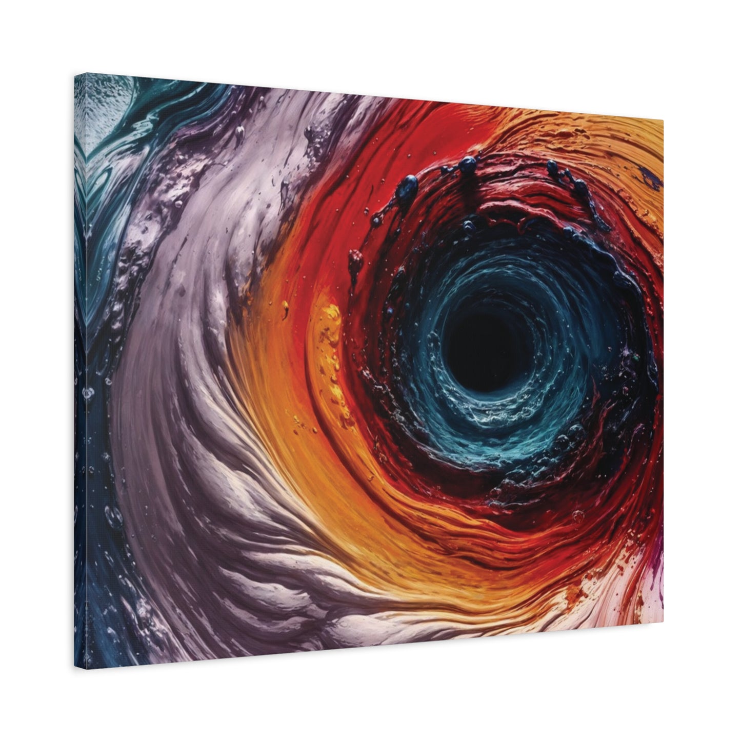 Vibrant Abstract Wall Art Canvas - Swirling Colors