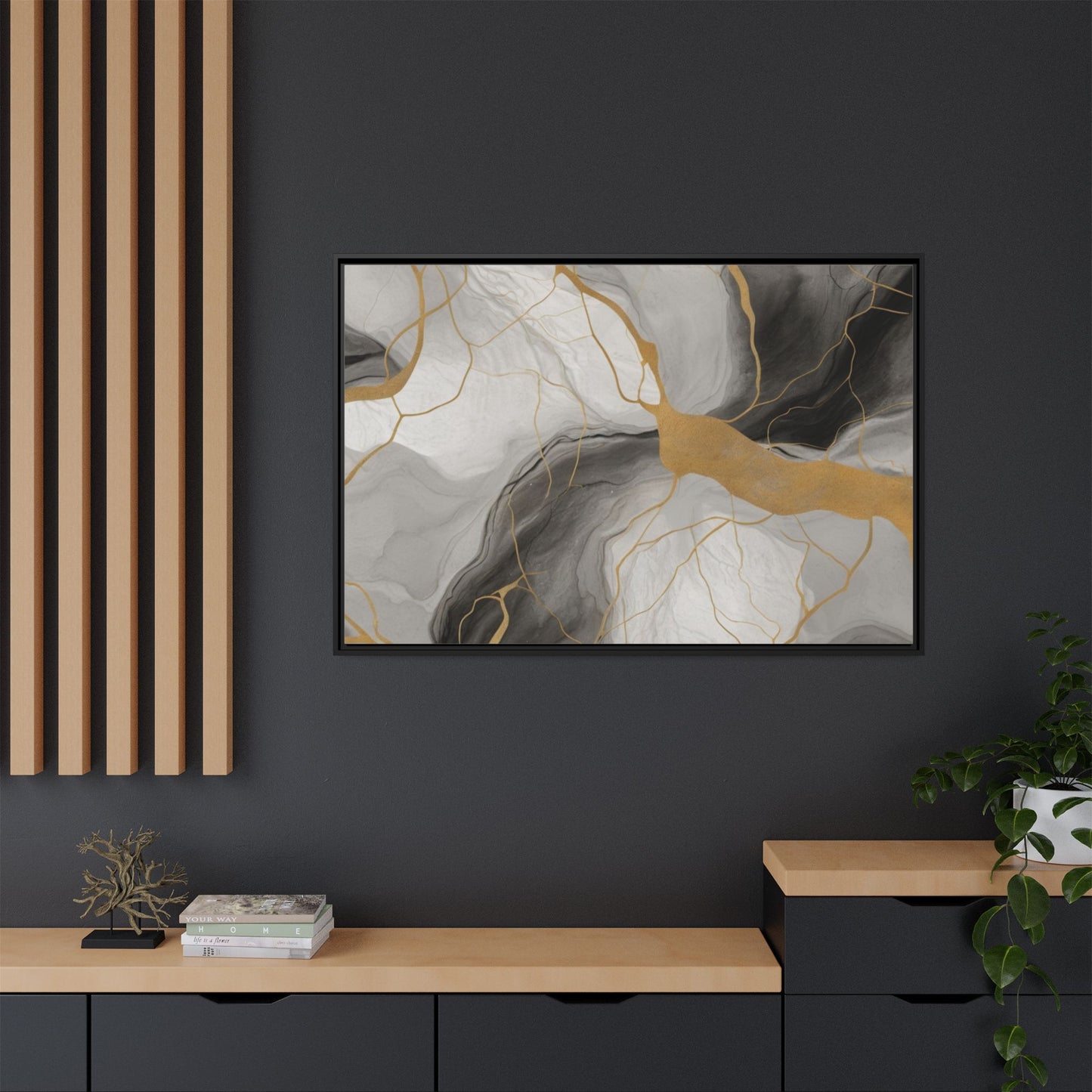 Matte Canvas, Framed (Multi-color)