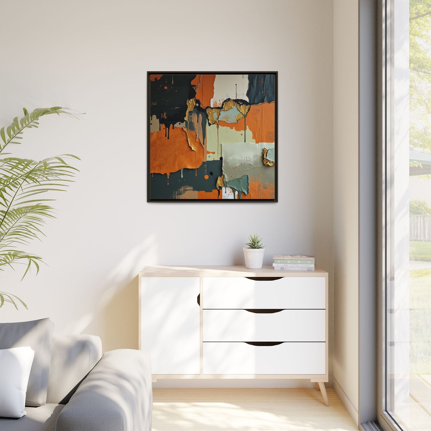 Matte Canvas, Framed (Multi-color)