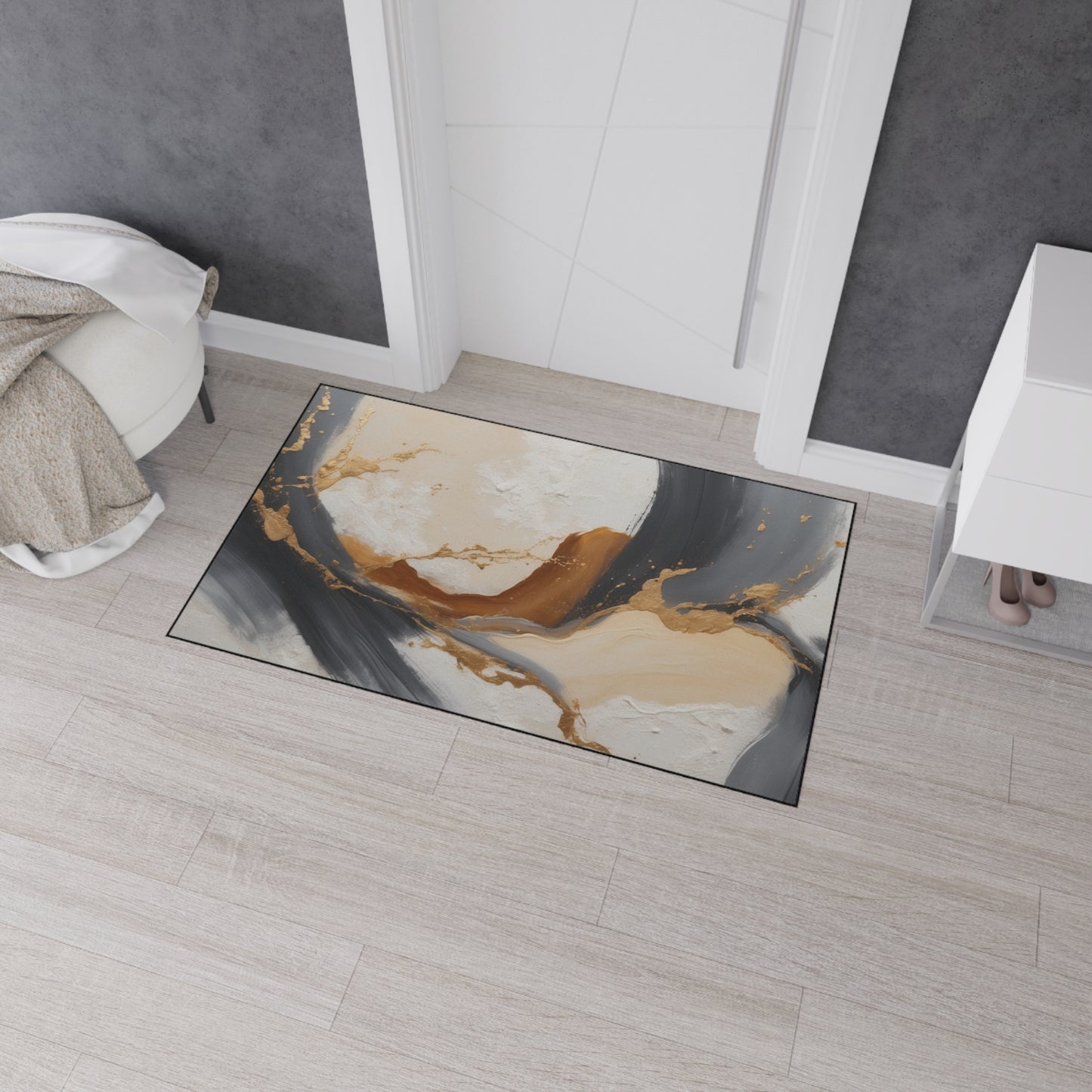Elegant Abstract Heavy Duty Floor Mat for Home Decor