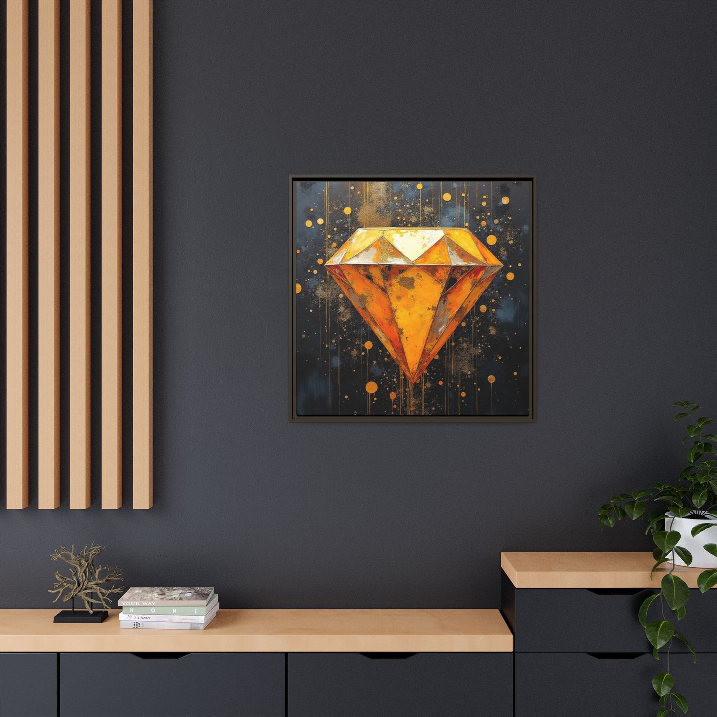Matte Canvas, Framed (Multi-color)