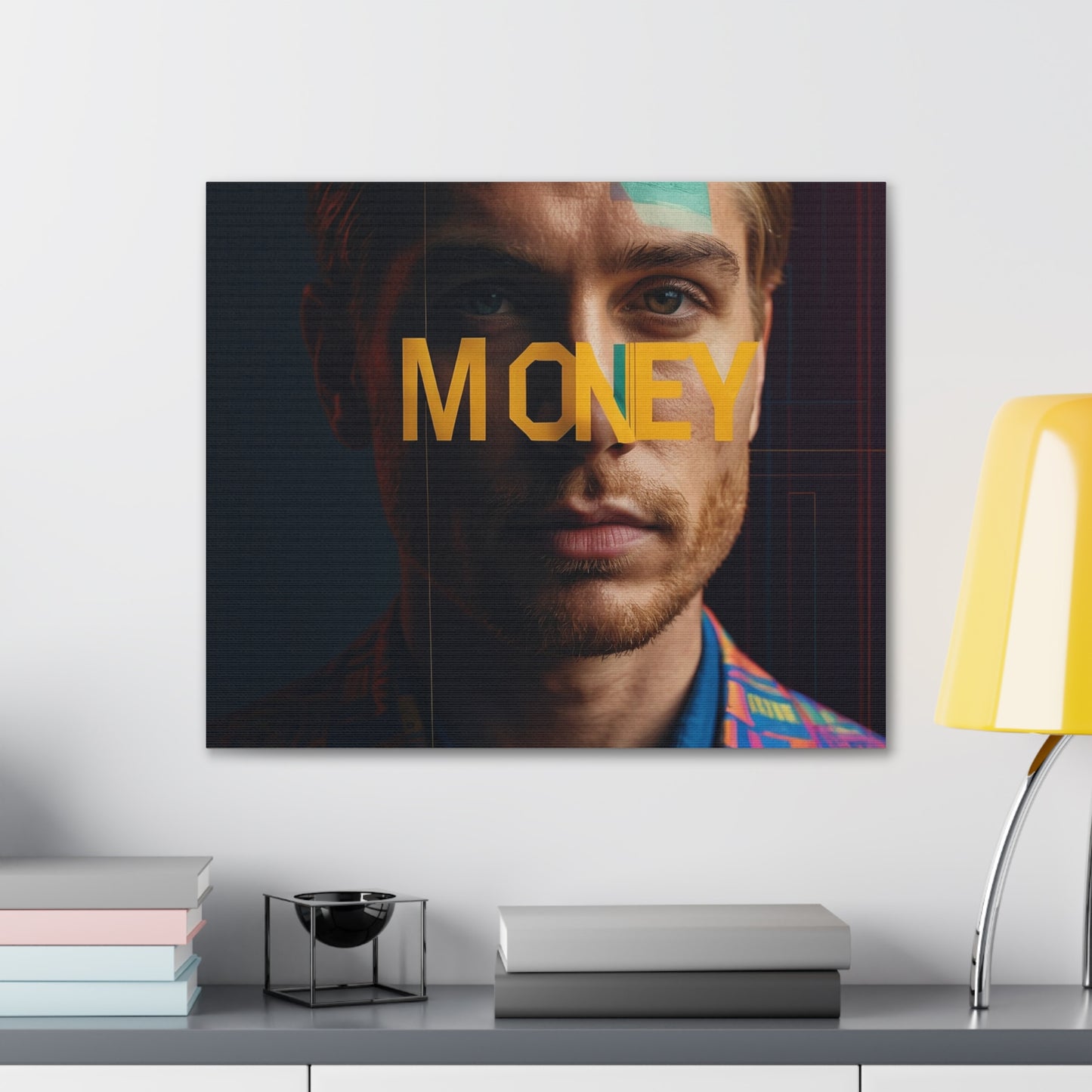 Inspirational Canvas Gallery Wrap - 'MONEY' Wall Art for Modern Spaces