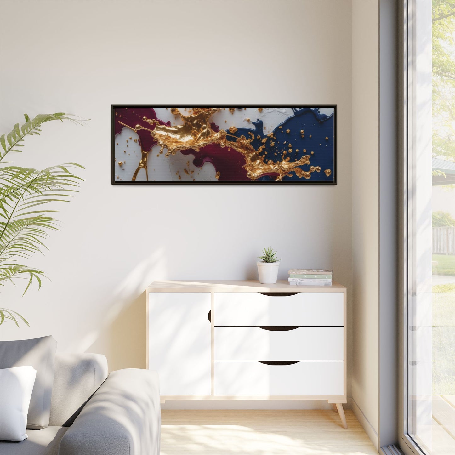 Matte Canvas, Framed (Multi-color)
