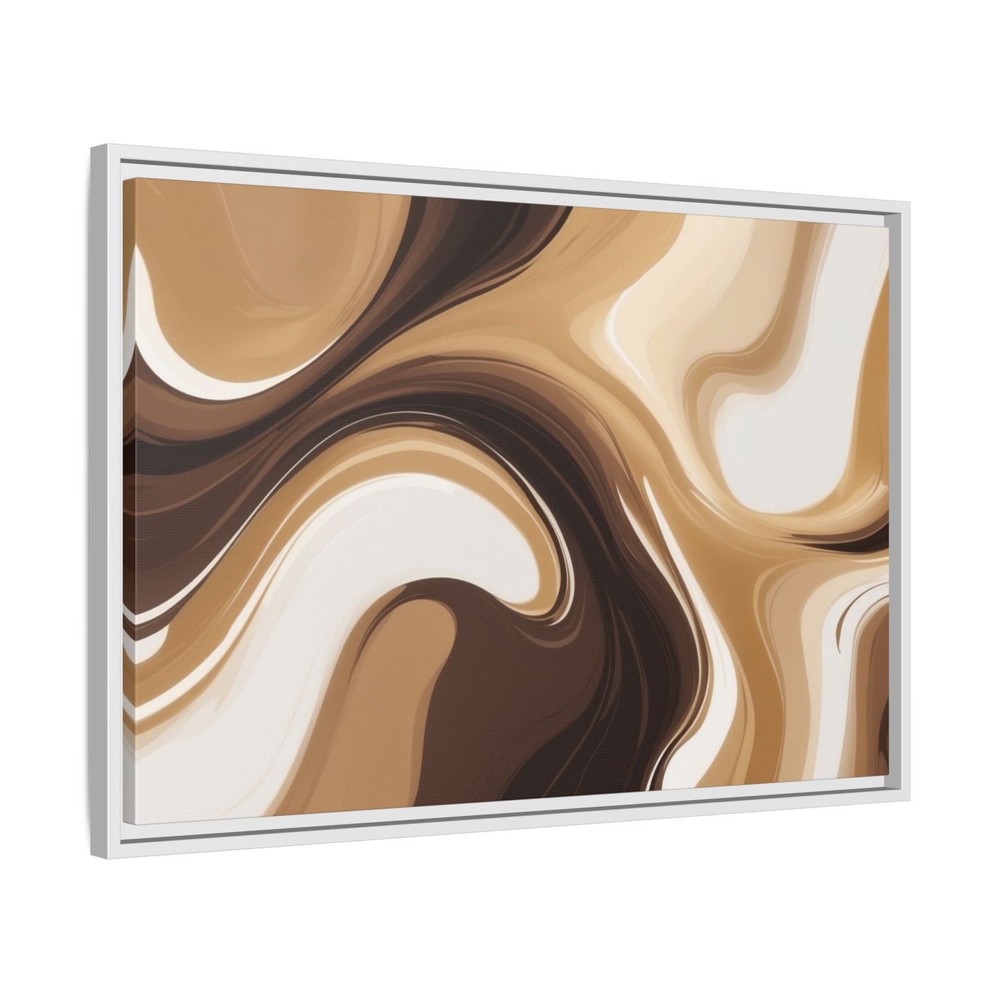 Abstract Wave Framed Canvas Art - Multi-Color Home Decor