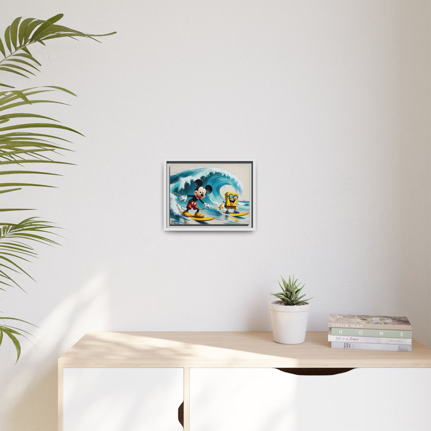 Vibrant Framed Art Print - Bold Floral Fantasy