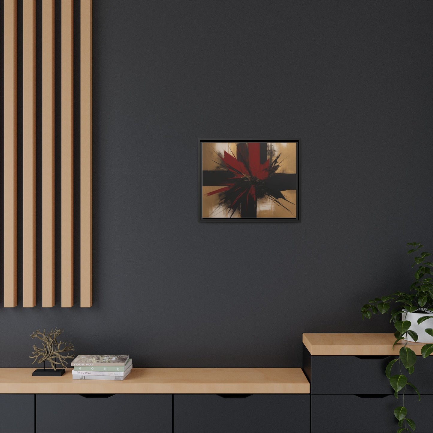 Matte Canvas, Framed (Multi-color)