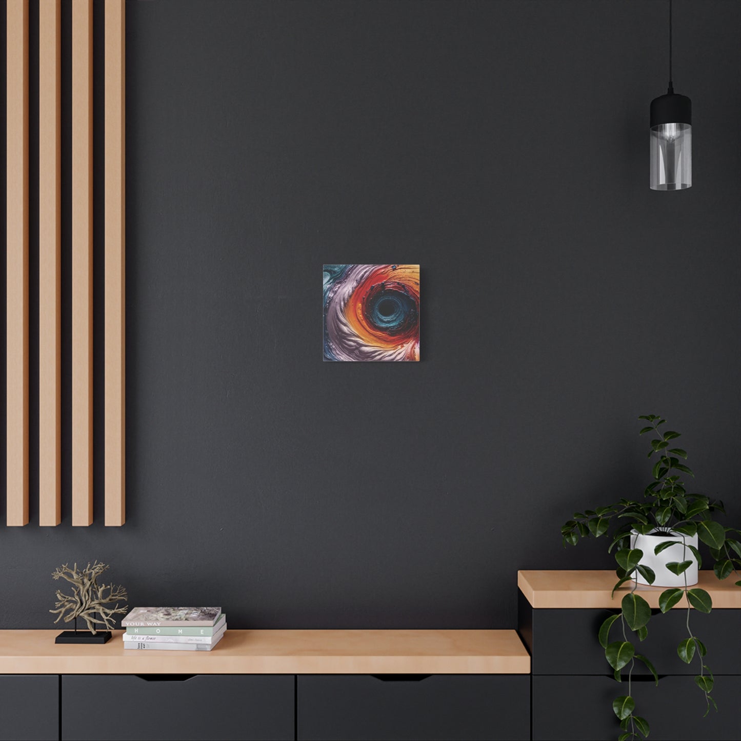 Vibrant Abstract Wall Art Canvas - Swirling Colors