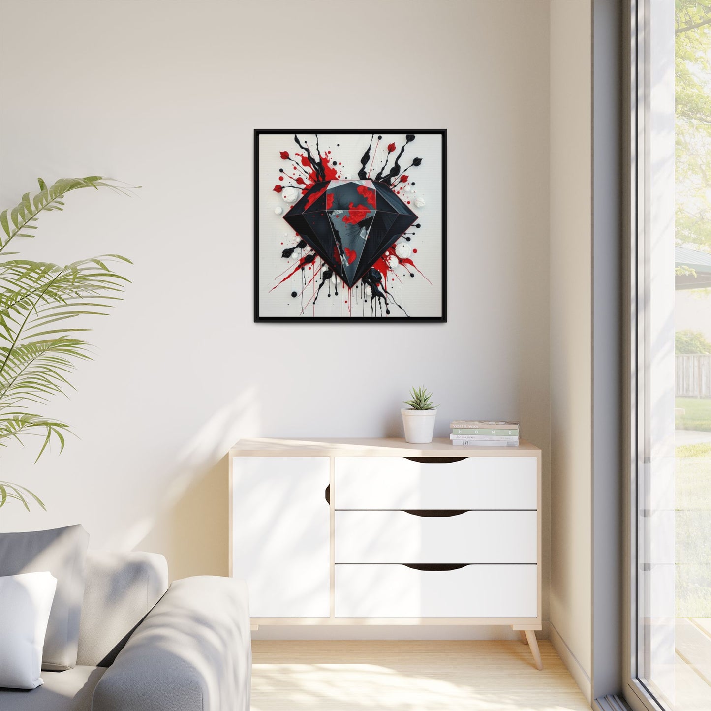 Matte Canvas, Framed (Multi-color)